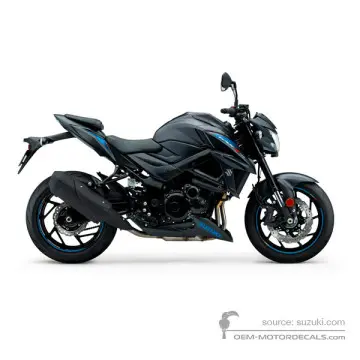 Suzuki GSXS750 2019 - Czarny - Metallic Mat Black