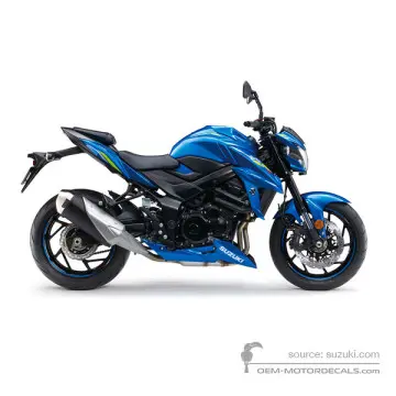 Suzuki GSXS750 2019 - Niebieski - Metallic Triton Blue