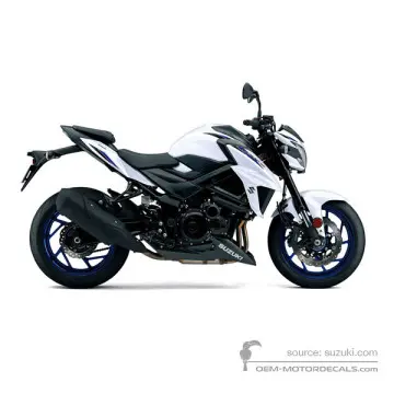 Suzuki GSXS750 2020 - Biały - Pearl Glacier White