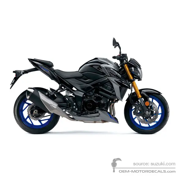 Suzuki GSXS750 2021 - Gris - Metallic Oort Gray No.3 / Glass Sparkle Black