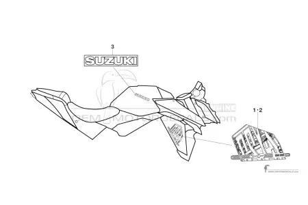 Suzuki GSXS950 2023 - Bianco