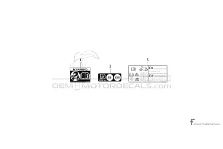 Suzuki GSXS950 - Caution labels