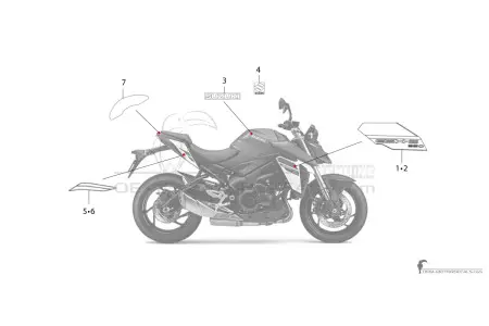Suzuki GSXS950 2024 - Niebieski