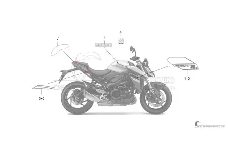 Suzuki GSXS950 2024 - Argento