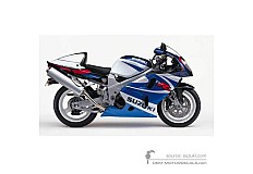 Adesivi per Suzuki TL1000R 2000 - Blu Bianco • Suzuki Adesivi OEM