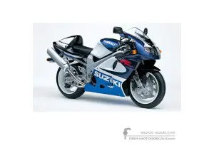 Adesivi per Suzuki TL1000R 2001 - Blu Bianco • Suzuki Adesivi OEM