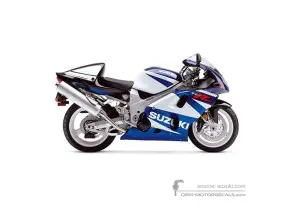 Adesivi per Suzuki TL1000R 2002 - Blu Bianco • Suzuki Adesivi OEM