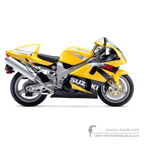 Adesivi per Suzuki TL1000R 2002 - Giallo • Suzuki Adesivi OEM