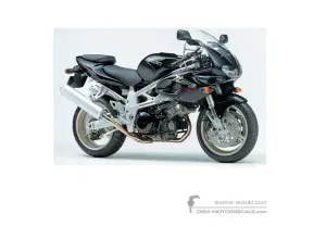 Stickers voor Suzuki TL1000S 1997 - Zwart • Suzuki OEM Stickers