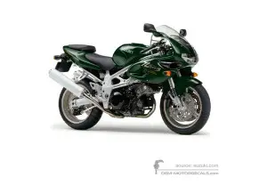 Autocollants pour Suzuki TL1000S 1997 - Vert • Suzuki Autocollants OEM