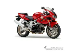 Stickers voor Suzuki TL1000S 1997 - Rood • Suzuki OEM Stickers