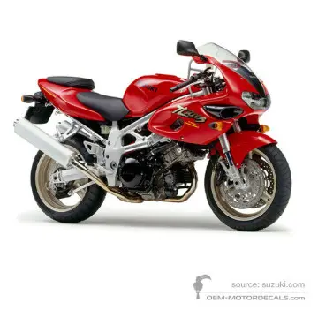 Suzuki TL1000S 1997 - Red - Marble Italian Red