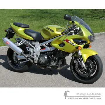 Suzuki TL1000S 1998 - Jaune - Candy Jade Lime Yellow