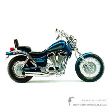 Suzuki VS1400 INTRUDER 1995 - Verde - Candy Teal Blueish Green