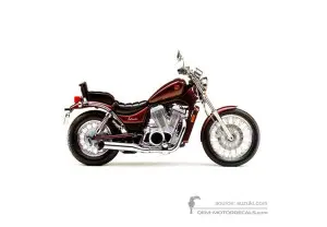 Aufkleber für Suzuki VS750 INTRUDER 1985 - Rot • Suzuki OEM-Aufkleber