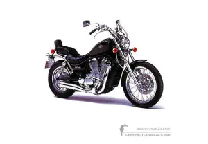 Aufkleber für Suzuki VS750 INTRUDER 1987 - Schwarz • Suzuki OEM-Aufkleber