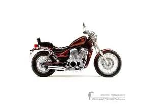 Aufkleber für Suzuki VS750 INTRUDER 1989 - Rot • Suzuki OEM-Aufkleber