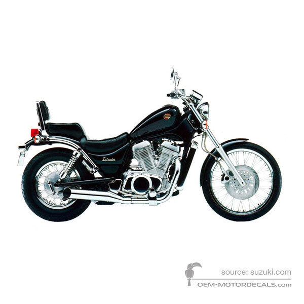 Adesivi per Suzuki VS750 INTRUDER 1989 - Nero • Suzuki Adesivi OEM