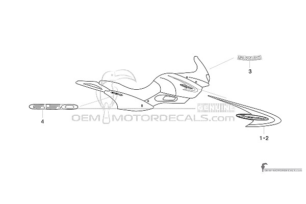 Suzuki XF650 FREEWIND 2001 - Argent