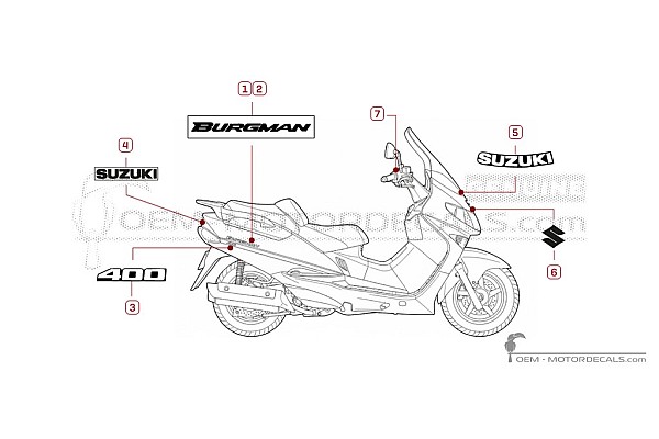 Suzuki AN400 BURGMAN 1999