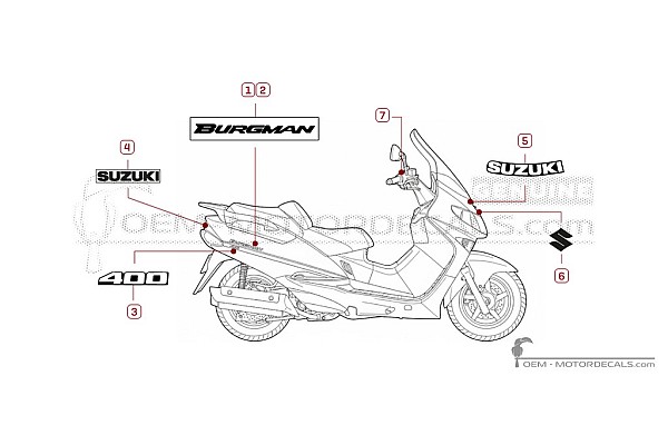 Suzuki AN400 BURGMAN 1999