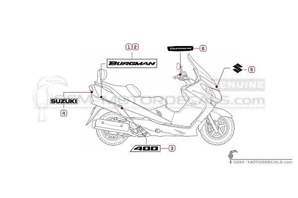 Suzuki AN400 BURGMAN 2005