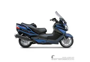Aufkleber für Suzuki AN650 BURGMAN 2005 • Suzuki OEM-Aufkleber