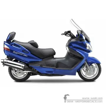 Suzuki AN650 BURGMAN Executive 2006 - Candy Indy Blue