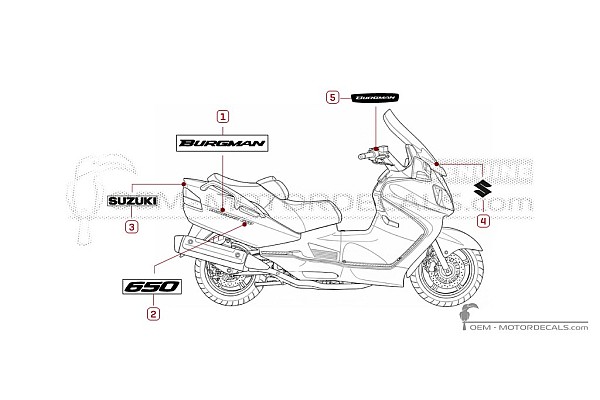Suzuki AN650 BURGMAN 2010