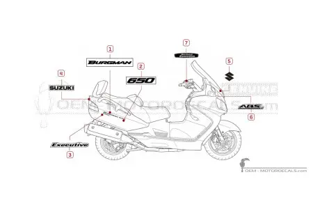 Suzuki AN650 BURGMAN Executive 2012