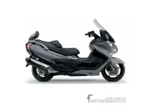 Decals for Suzuki AN650 BURGMAN Executive 2014 • Suzuki OEM Decals