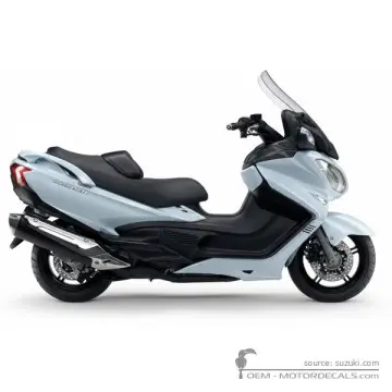 Suzuki AN650 BURGMAN 2015 - Pearl Bracing White