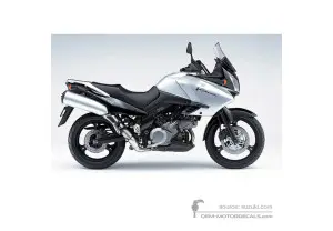 Decals for Suzuki DL1000 VSTROM 2004 - Silver • Suzuki OEM Decals