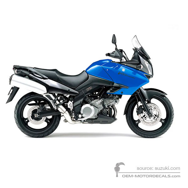 Decals for Suzuki DL1000 VSTROM 2008 - Blue • Suzuki OEM Decals