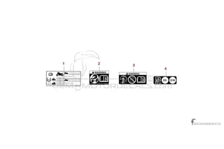 Suzuki DL1050 VSTROM 2025 - Caution labels