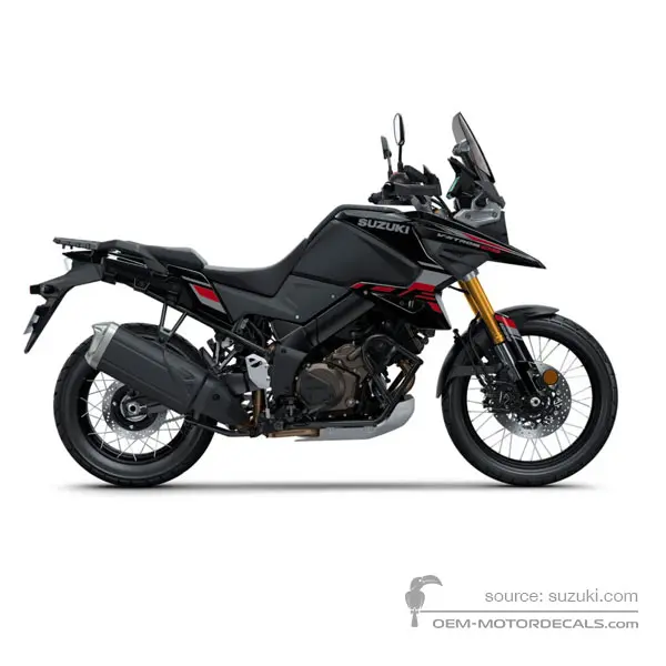 Suzuki DL1050DE VSTROM 2025 - Negro - Glass Sparkle Black / Black Metallic No. 2
