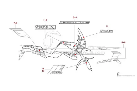 Suzuki DL1050DE VSTROM 2025 - White