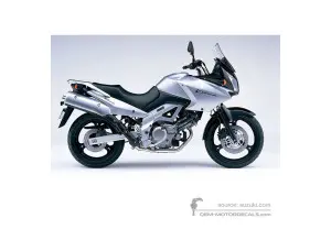 Adesivi per Suzuki DL650 VSTROM 2004 - Argento • Suzuki Adesivi OEM