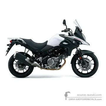 Suzuki DL650 VSTROM 2017 - Biały - Pearl Glacier White