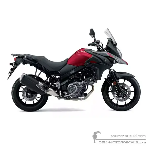 Suzuki DL650 VSTROM 2019 - Rood - Candy Daring Red