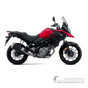 Suzuki DL650 VSTROM 2021 - Czerwony - Candy Daring Red