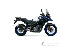 Decals for Suzuki DL650XT VSTROM 2024 - Blue White • Suzuki OEM Decals