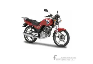 Adesivi per Suzuki EN125 2003 - Rosso • Suzuki Adesivi OEM