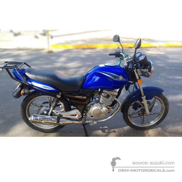 Autocollants pour Suzuki EN125 2009 - Bleu • Suzuki Autocollants OEM