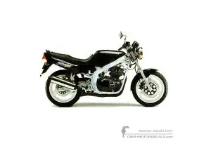 Decals for Suzuki GS500E 1995 - Black • Suzuki OEM Decals