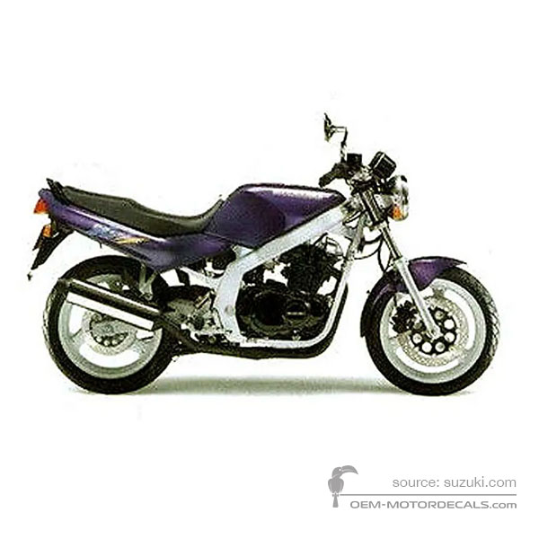 Stickers voor Suzuki GS500E 1995 - Paars • Suzuki OEM Stickers