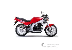 Autocollants pour Suzuki GS500E 1995 - Rouge • Suzuki Autocollants OEM