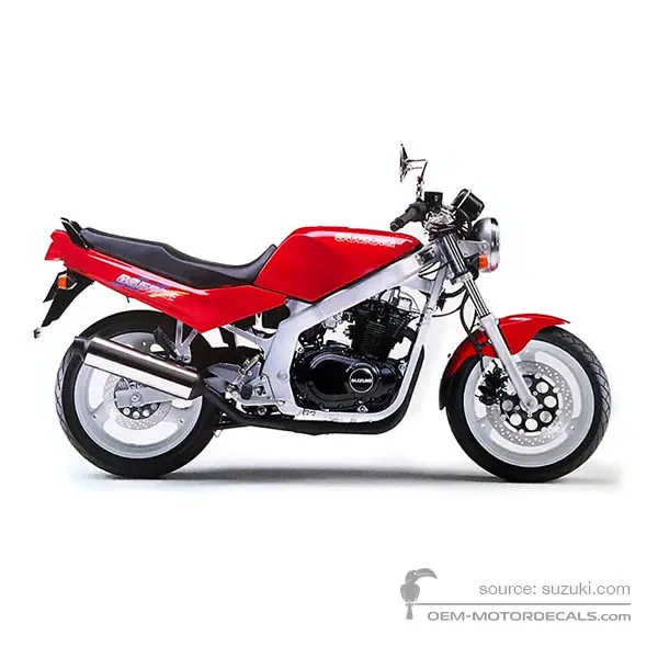 Suzuki GS500E 1995 - Czerwony - Candy Antares Red