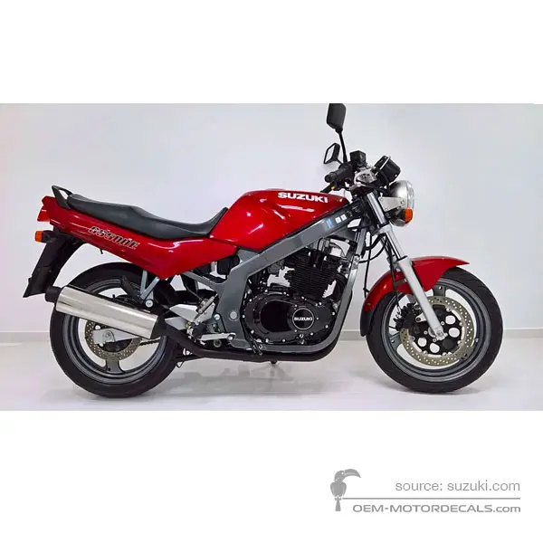 Suzuki GS500E 1996 - Czerwony - Candy Antares Red