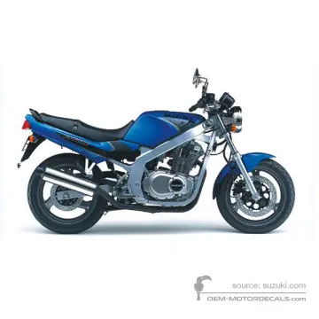 Suzuki GS500E 2000 - Bleu - Candy Jay Blue